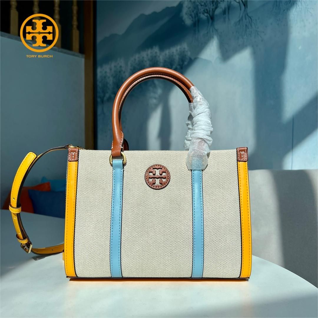 TORY BURCH トリーバーチ キャンバス スモールトートバッグ 2WAY ショルダーバッグ クロスボディ #139361 - メルカリ