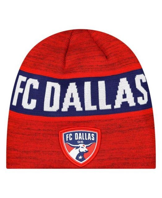 送料無料 ニューエラ メンズ 帽子 アクセサリー Men s Red FC Dallas 2025 Kickoff Beanie Hat Red