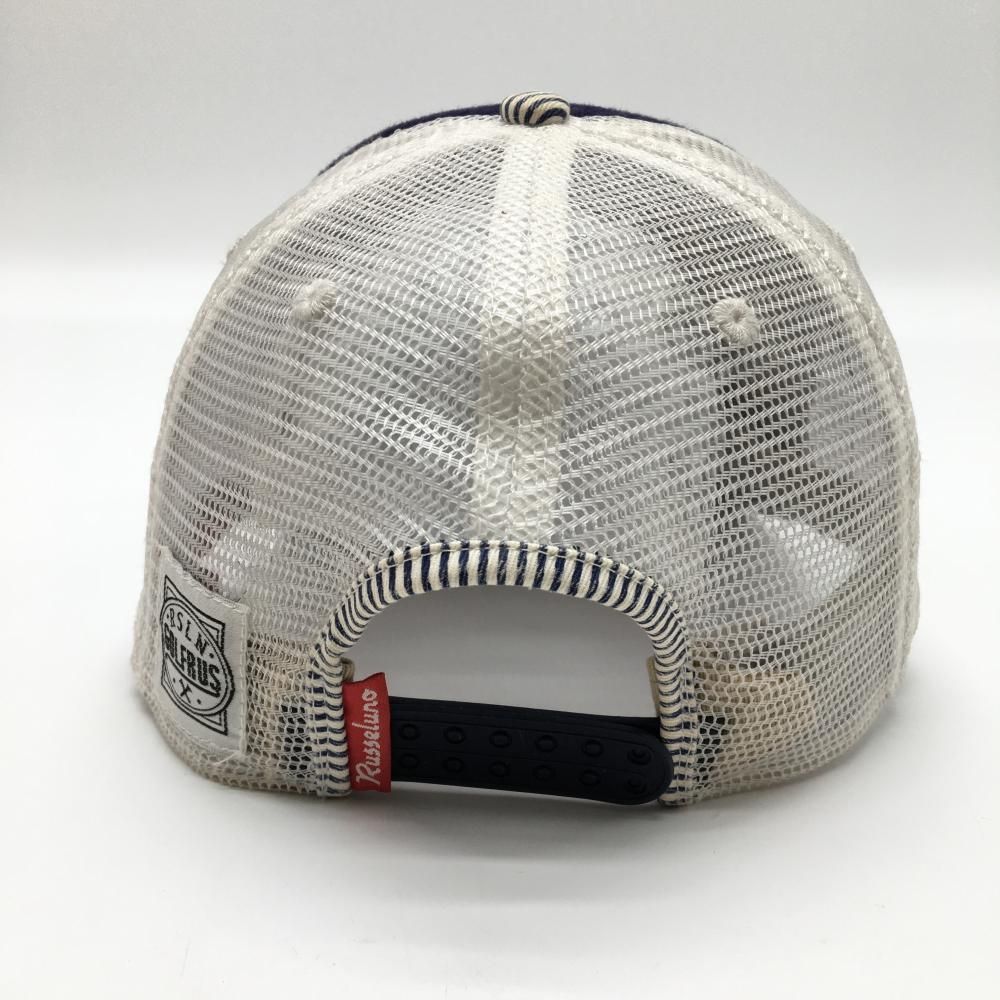 Russelno メッシュキャップ ゴルフキャップ ルチャ 白 ラッセルノ ラッセルノ フラットメッシュキャップ 白×レッド ルチャマスク