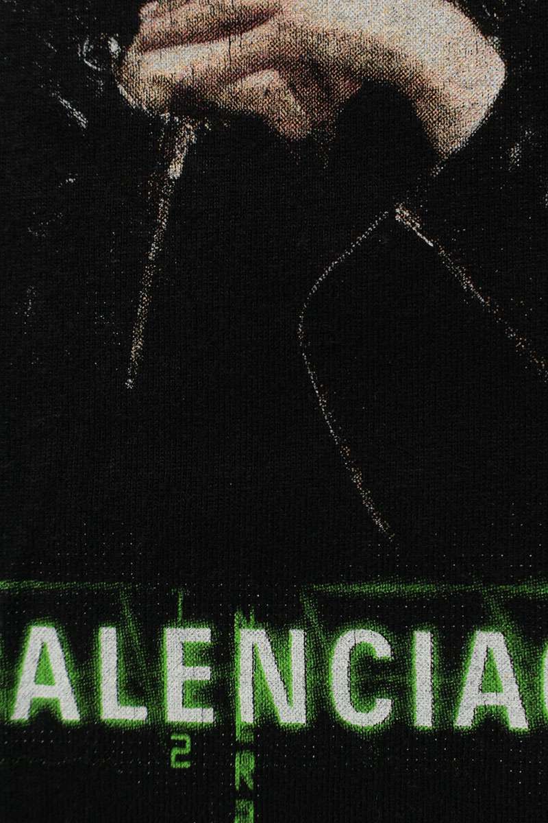 バレンシアガ 556133 TCV38 スピードハンターズプリントTシャツ メンズ  