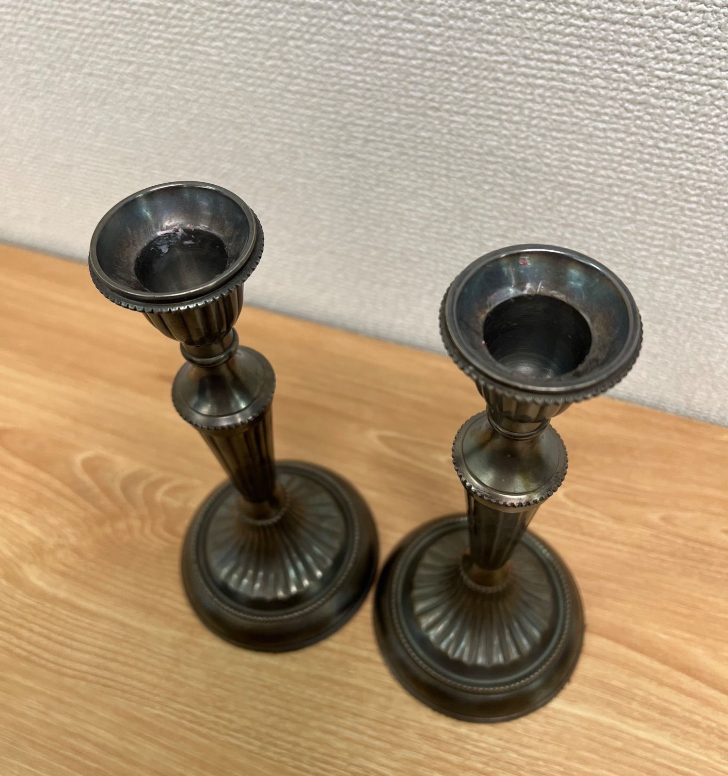 SALE】【セット売り】燭台 キャンドルスタンド アンティーク 2台セット