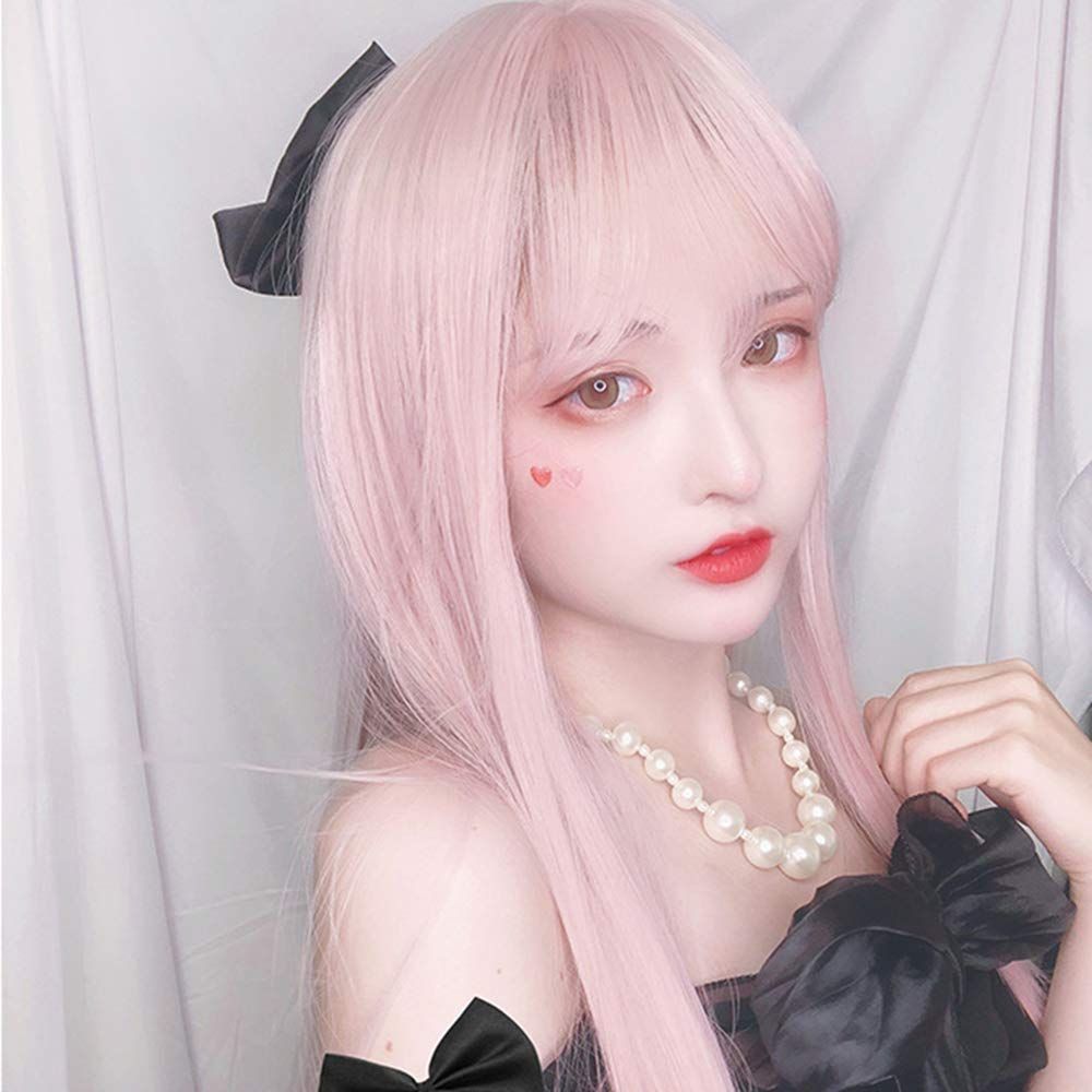 lolitaかつら ピンク カラー 長髪M4 - ウィッグ・エクステ