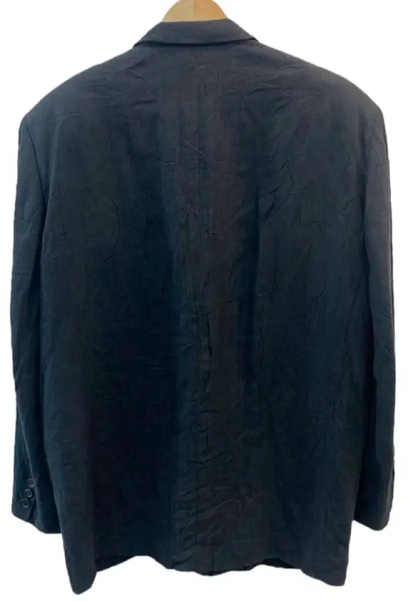 90s コム デ ギャルソン オム リネン 圧縮加工 ダブルボタン ブレーザー