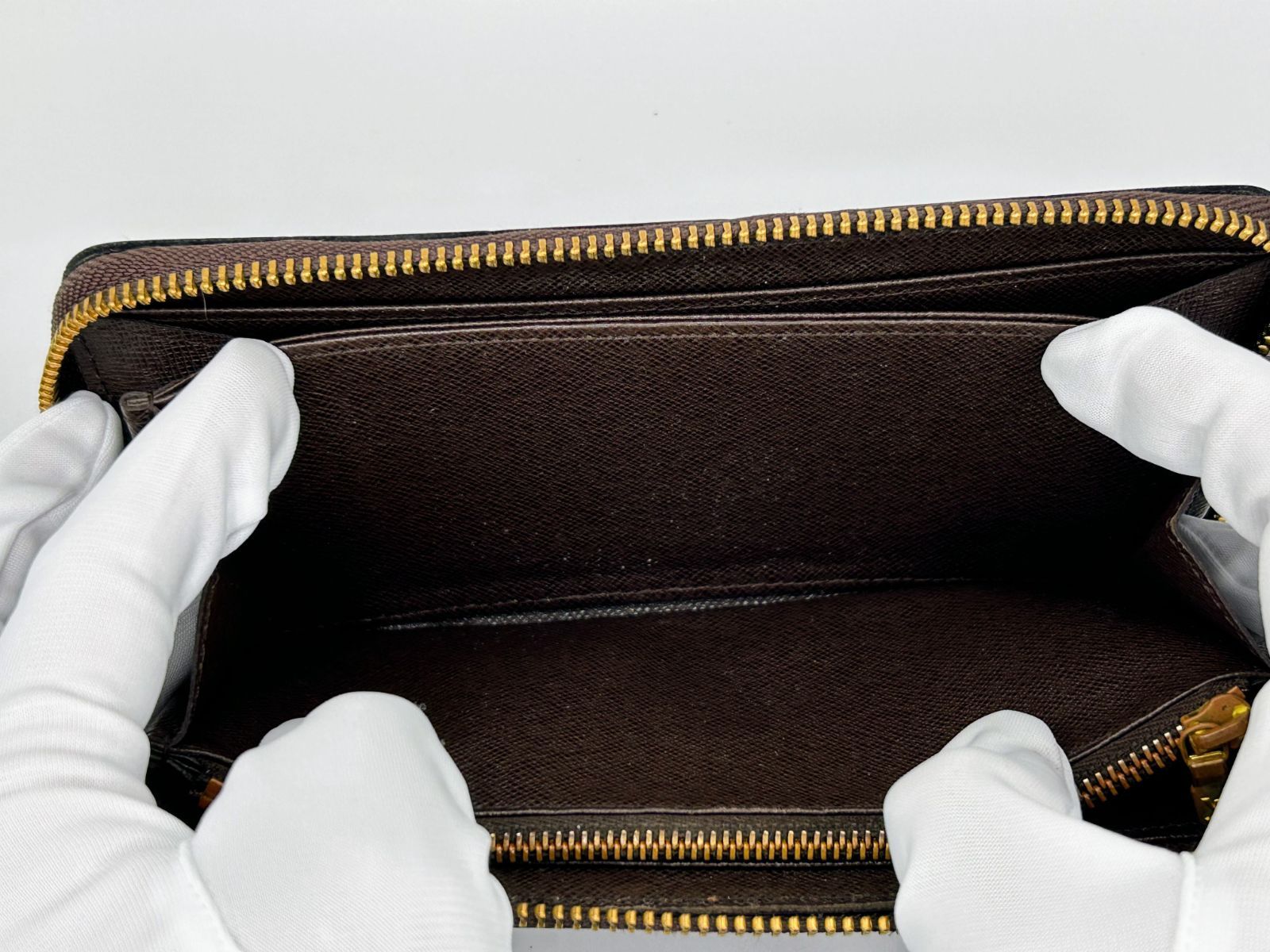 ルイヴィトン N41661 ジッピーウォレット ダミエ エベヌ 長財布 ユニ