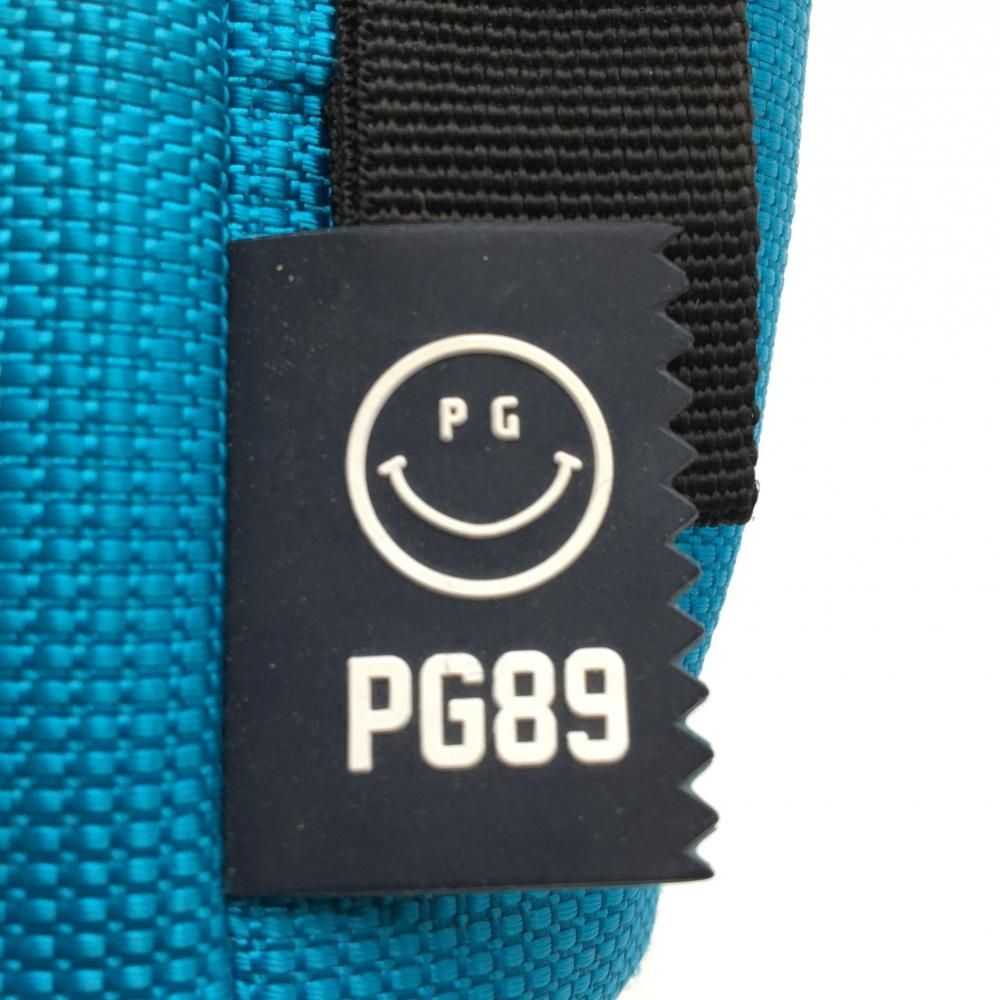 美品】パーリーゲイツ ボールケース ブルー×白 カラビナ付き ニコ