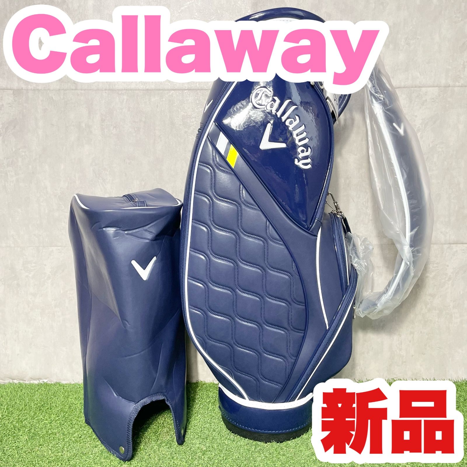 新品】Callaway キャロウェイ キャディバッグ ゴルフバッグ ネイビー