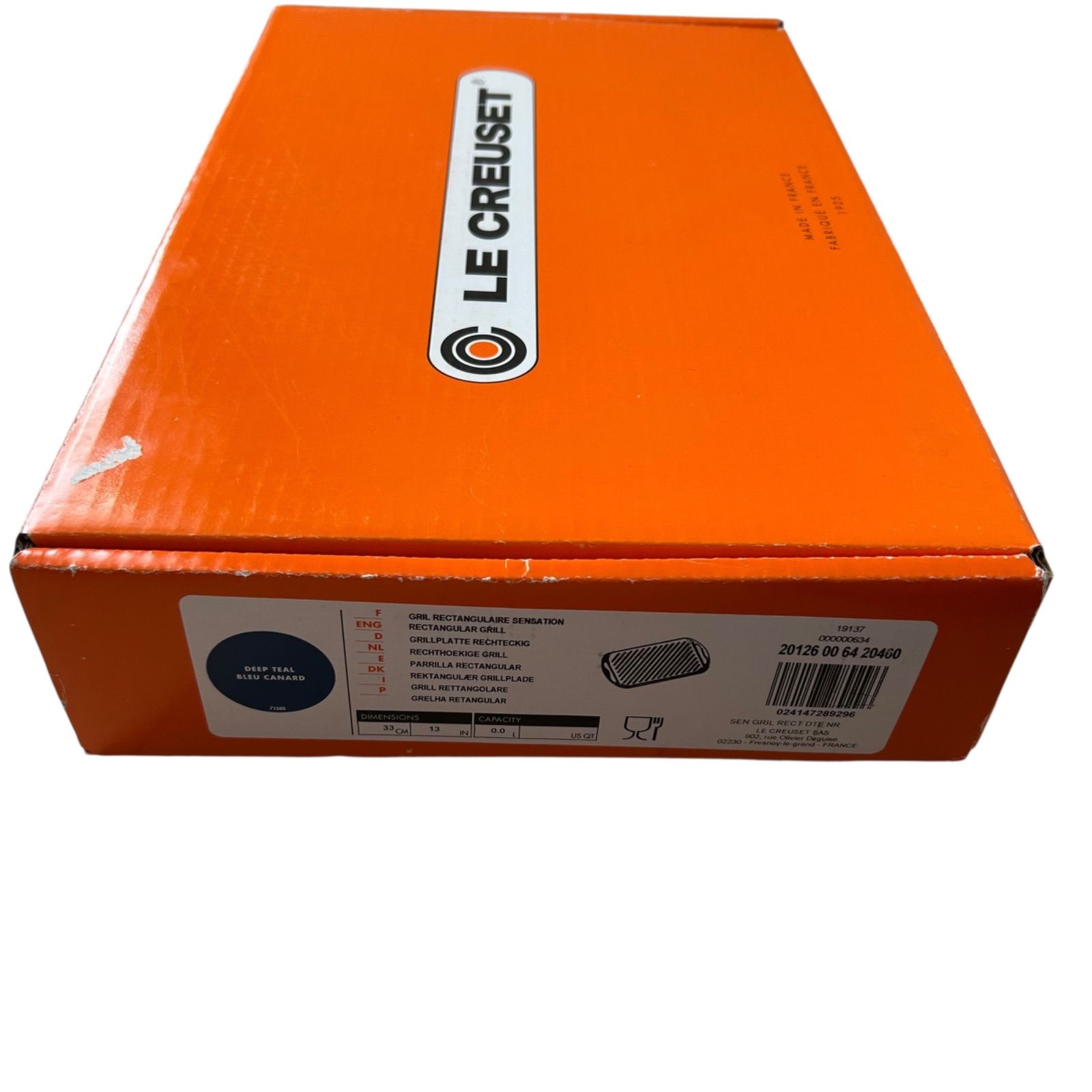 ♥ ル クルーゼ グリルパン ディープ ティール ブルー SKLAD-KIRPICHA_RU