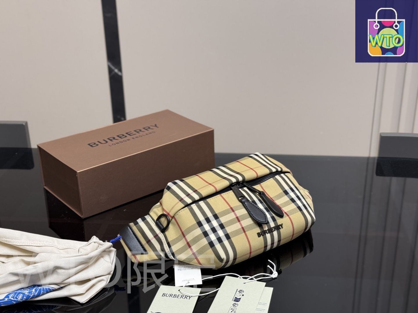 今日特価】Burberry ワイストバッグ 25×15cm-WTO輸入1 - メルカリ