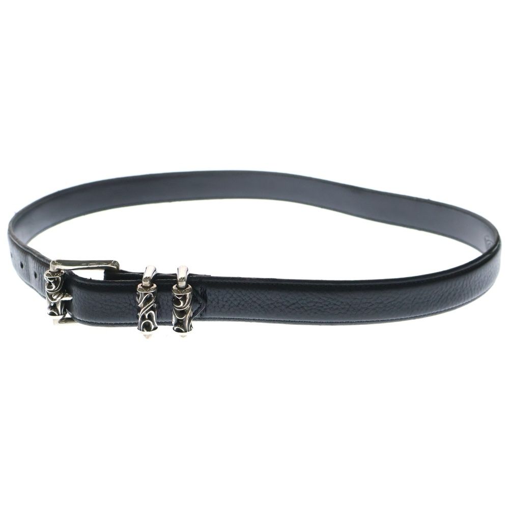 クロムハーツChromeHearts BLT 3PC OTJ レザーベルト美品 CHROME HEARTS (クロムハーツ) BLT ROLLER 3PC1.0 1.0inch 3PC