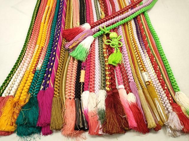 平和屋着物●和装小物 帯締め20本 振袖用 丸組 金糸 逸品 DAAO8685zzz