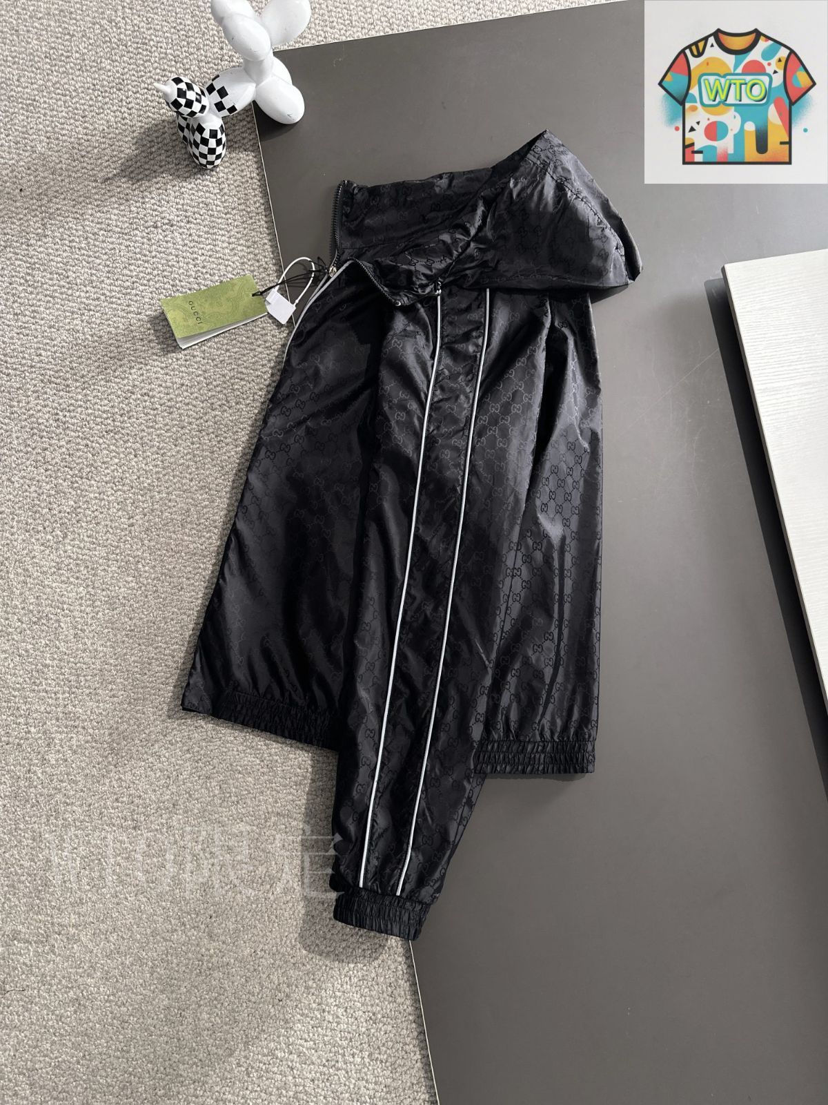 2025SS グッチ GG フーデッド ジャケット GG leather bomber jacket in black | GUCCI® US