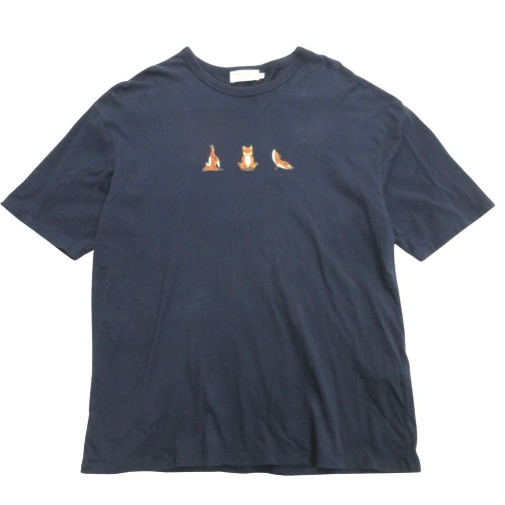 美品 MAISON KITSUNE メゾンキツネ Yoga Fox ヨガフォックス Tシャツ