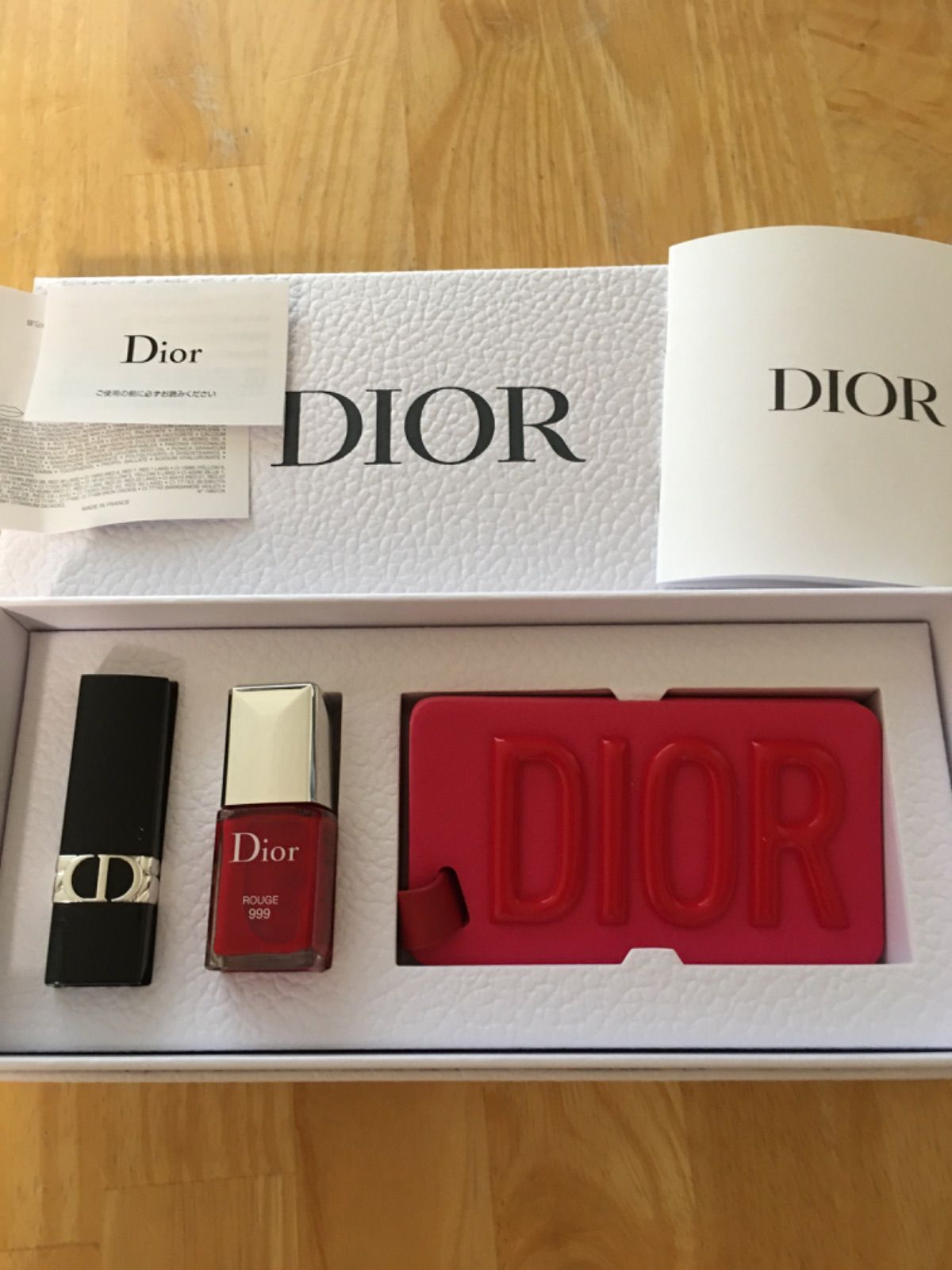 新品未使用タグ・ギフトbox付】baby dior カーディガン・つけ襟セット-