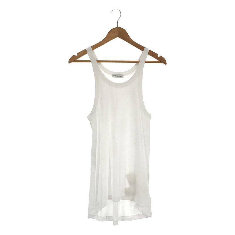 【新品】  MADISON BLUE / マディソンブルー | 2021SS | LOOSE FIT TANK - TOP HARD TWIST ルーズフィット タンクトップ | 00(XS) | ブラック | レディース MADISON BLUE / マディソンブルー | 2021SS | LOOSE FIT TANK - TOP