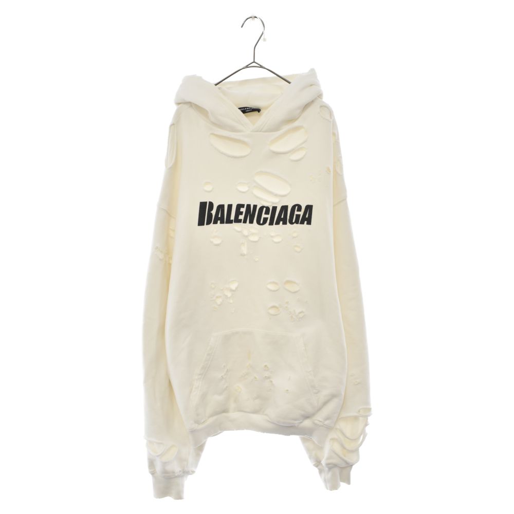 BALENCIAGA (バレンシアガ) 21SS Caps Destroyed Hoodie キャップス