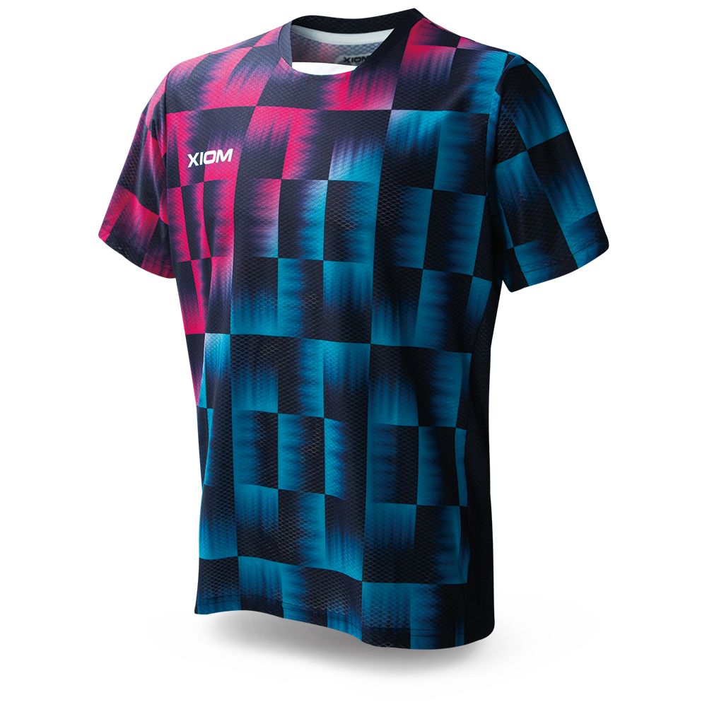 XIOM エクシオン ペトラ シャツ 卓球 ウェア シャツ GAS00004 031 ネイビー×ロゼ