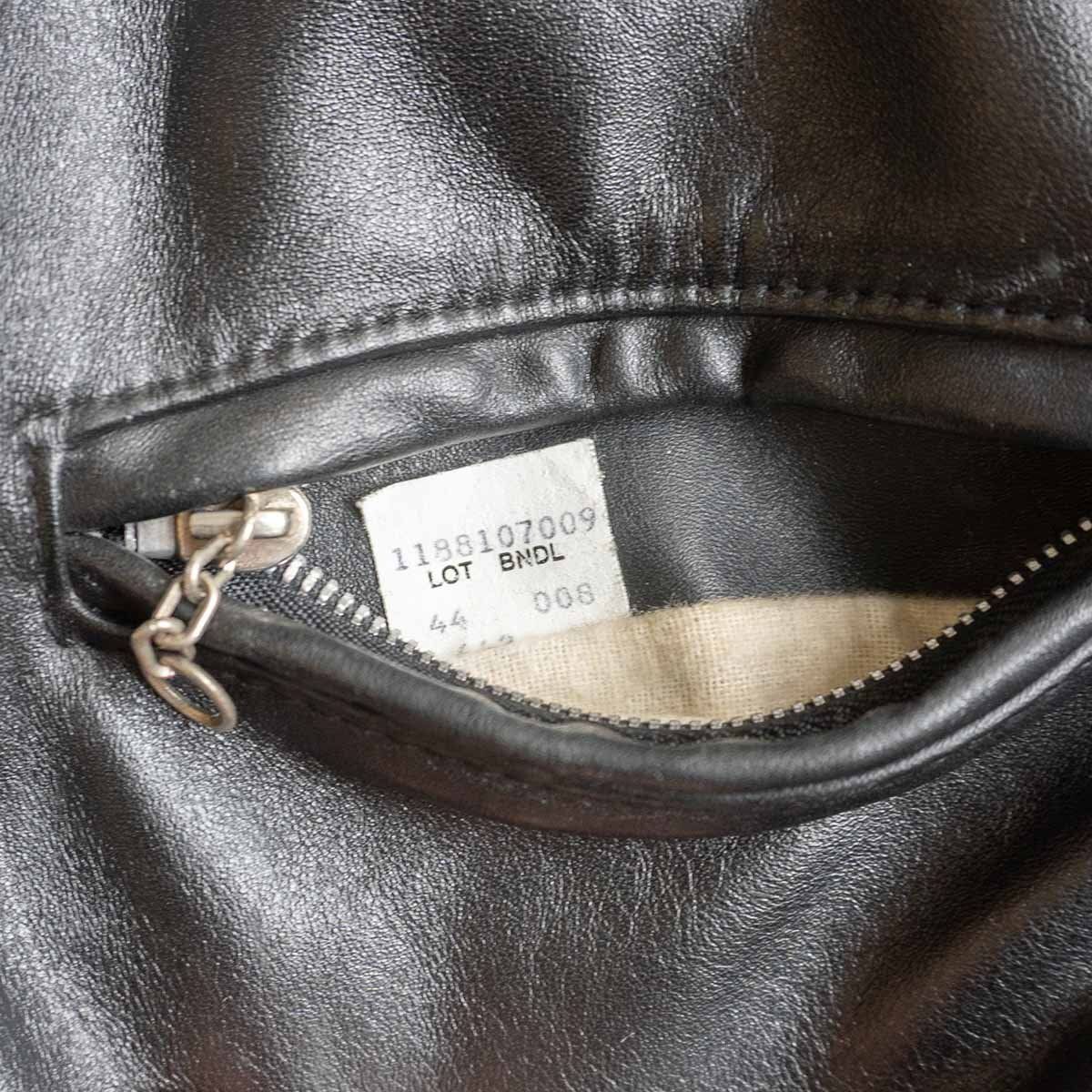 美品/ビッグサイズ】SCHOTT【642/シングルライダースジャケット】44 ...