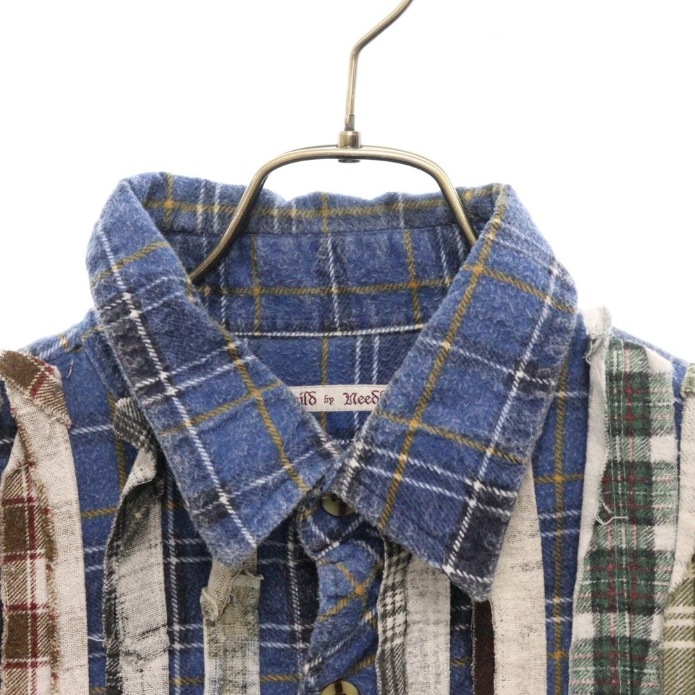Rebuild By Needles フランネルリボンワイドシャツ Rebuild by Needles Flannel Shirt Ribbon Shirt in Assorted
