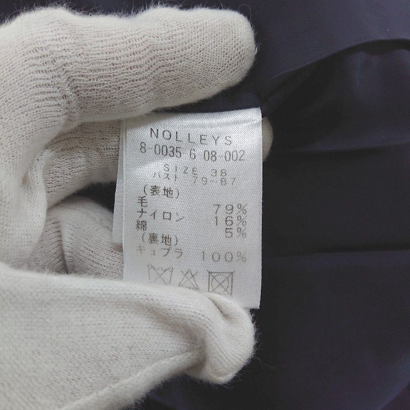 3M3！！新品未使用　23AW ノーリーズ　チェスターコート　サイズ38 □ NOLLEY'S ノーリーズ 長袖 チェスター コート サイズ38