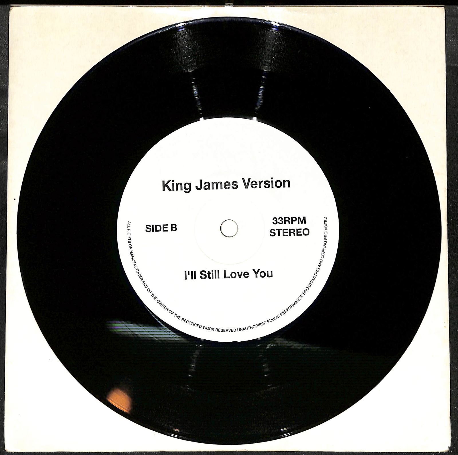 I’LL STILL LOVE YOU 7インチ ブッダブランド 人間発電所ネタ 7インチ】King James Version I'll Still love You ブッダ