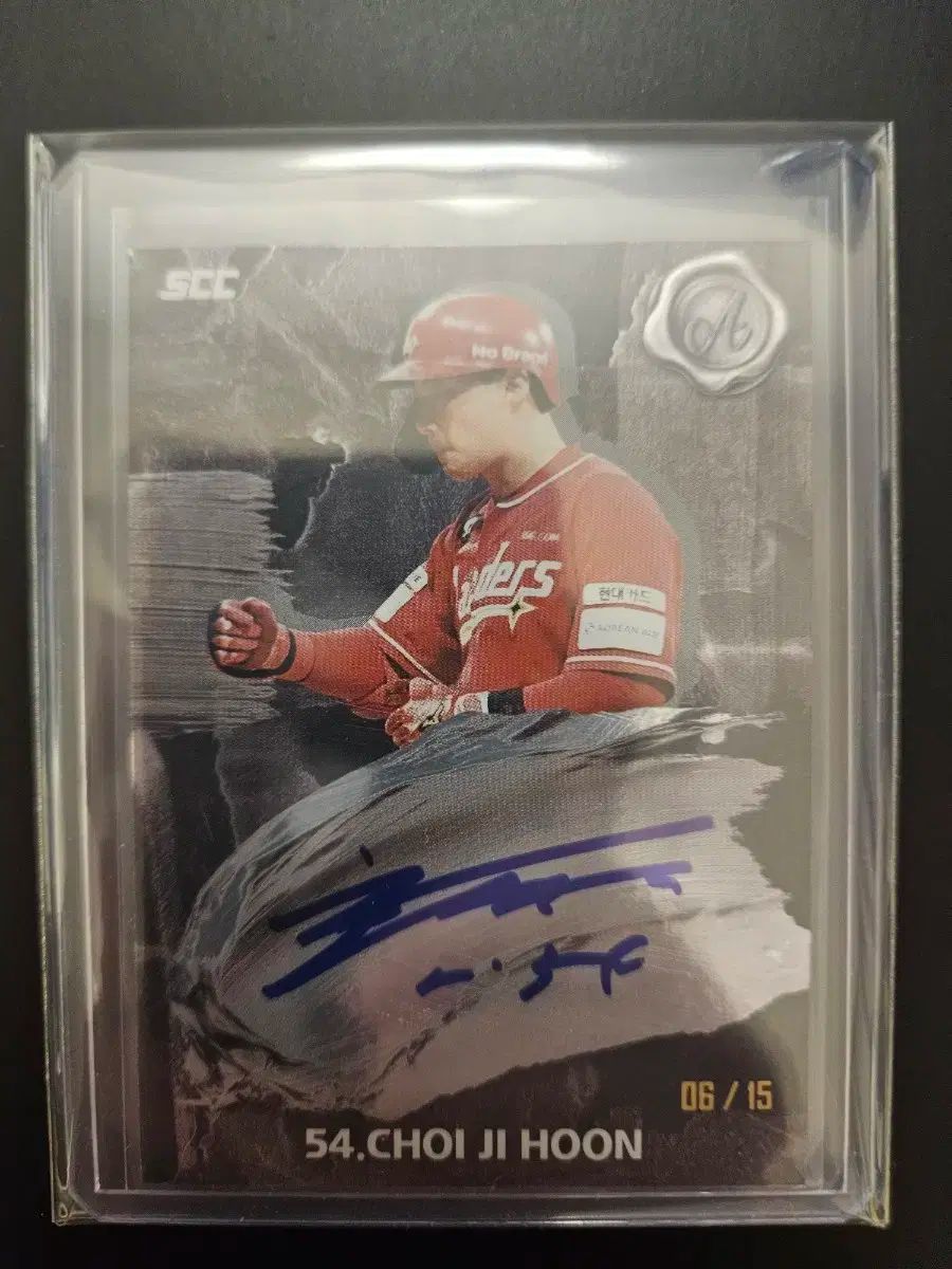 2025 KBO SCC センセーション SSG スック CHOI JI HOON チェ ジフン 崔知訓 サイン入り単オート