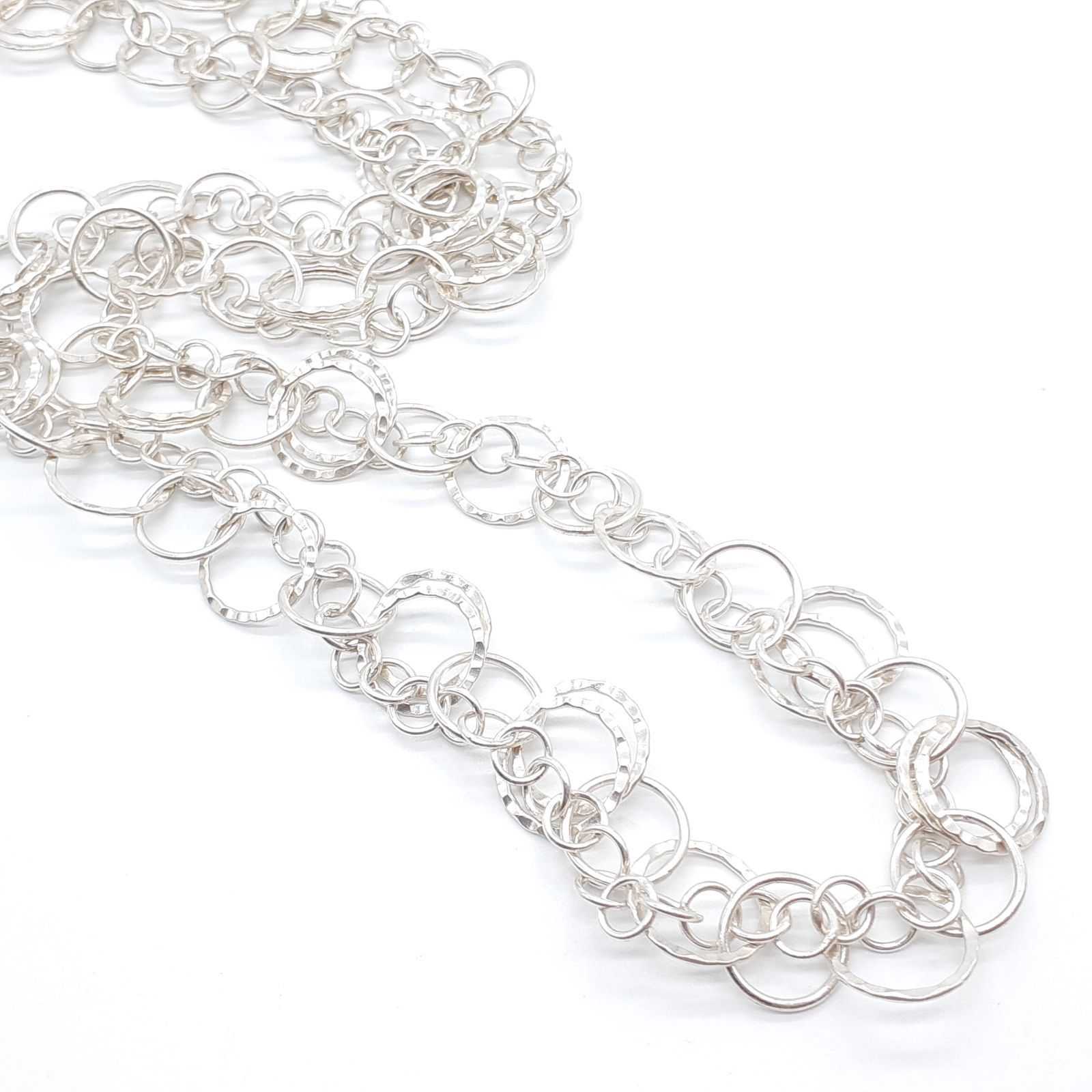 山原秀郎 シルバーネックレス SILVER 925 　スクロールリング YAMAHARA JEWELRY AND CRAFT 山原秀郎 ネックレス ロング