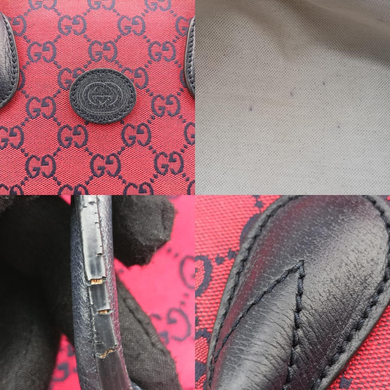 グッチGucciGGスモール トートバッグレッドキャンバス659983H034575952 DECORATOM_COM_BR