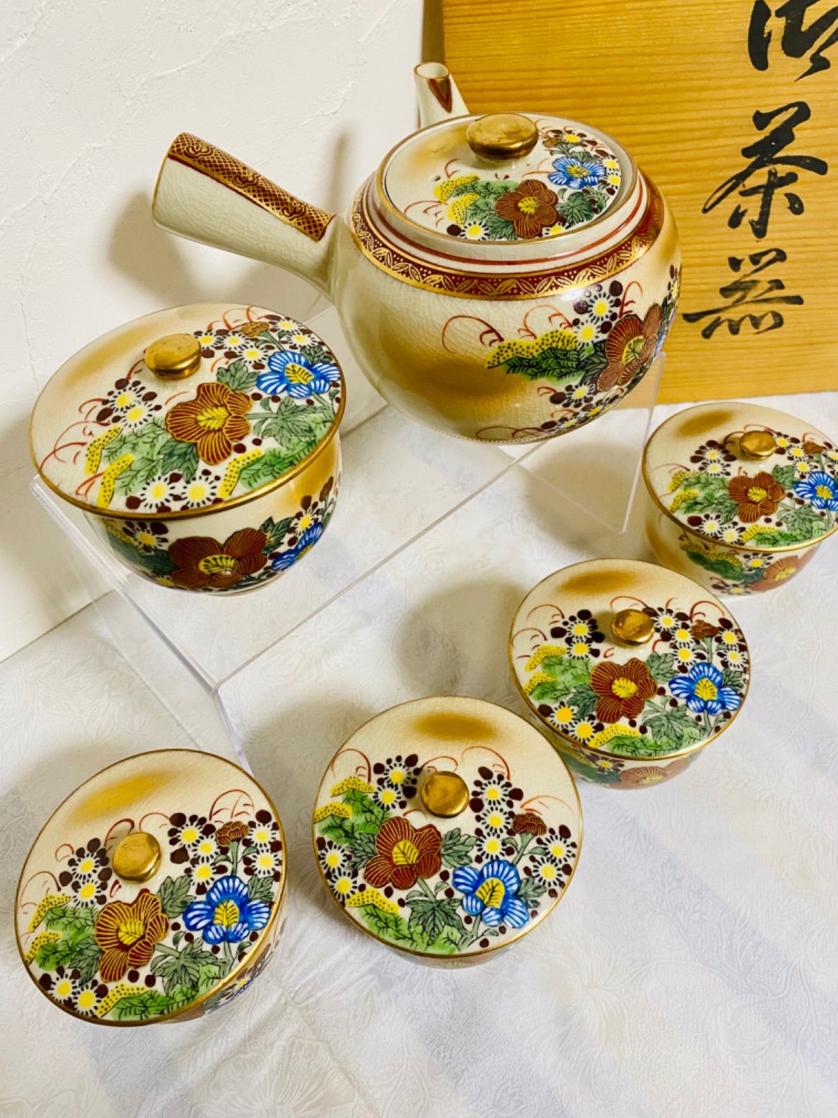 九谷焼 高級 茶器揃え 蓋付き湯呑み | yemnews.net