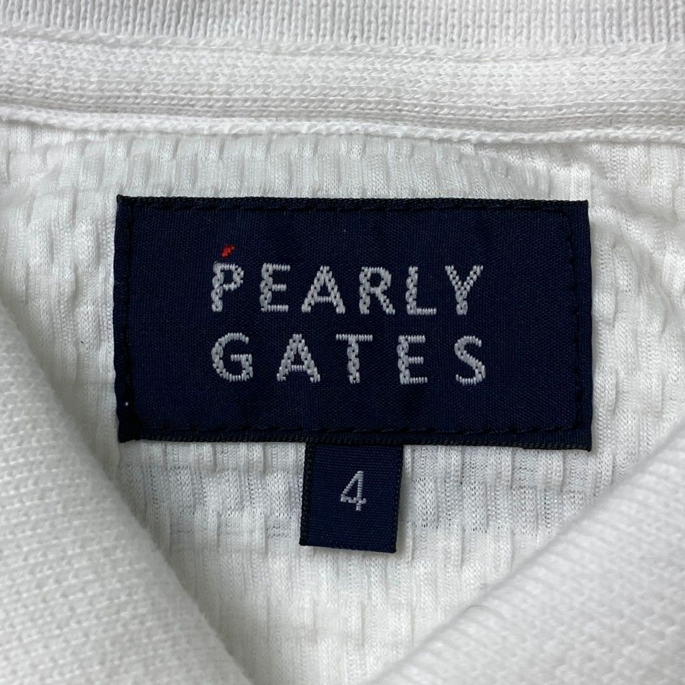 サイズ：4 PEARLY GATES パーリーゲイツ 半袖ポロシャツ シア