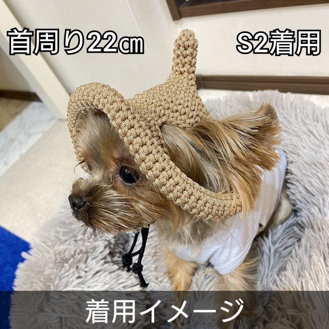 犬用どんぐり麦わら帽子-