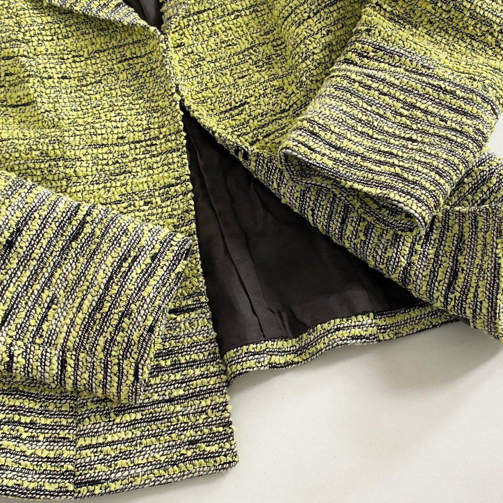 EPOCA エポカツイードスカートスーツセットアップイエロー