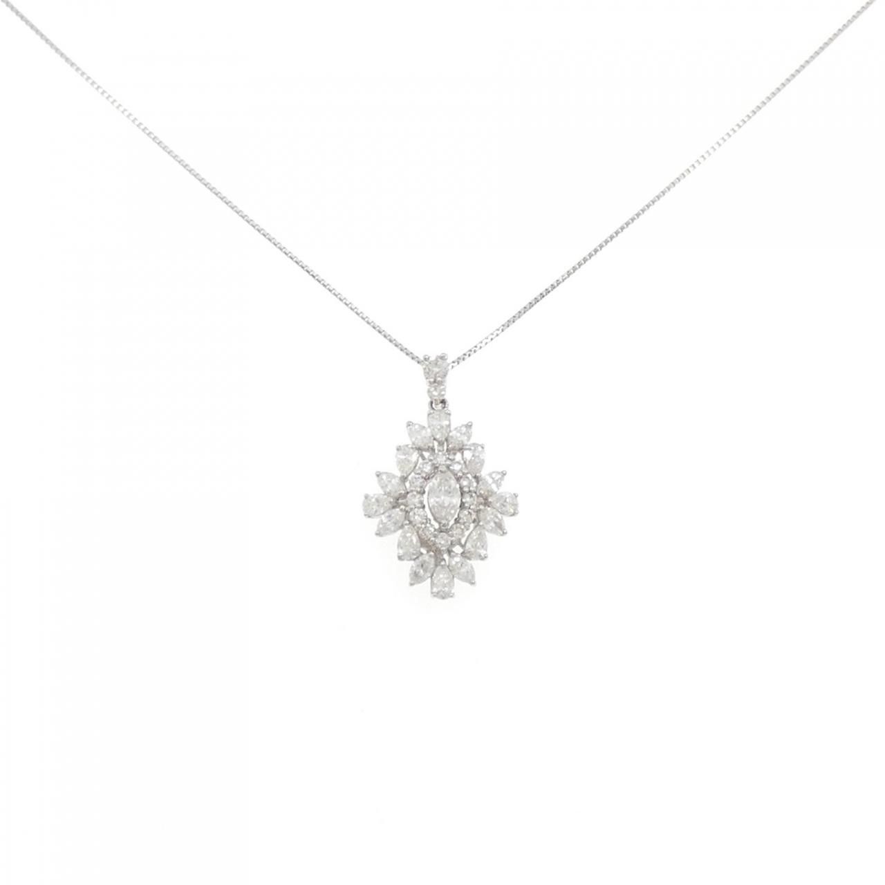 PT900|PT850 ダイヤモンド ネックレス 0.14CT