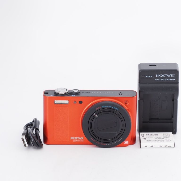 即決】ペンタックス PENTAX Optio RZ18 メタリックオレンジ 1600万画素