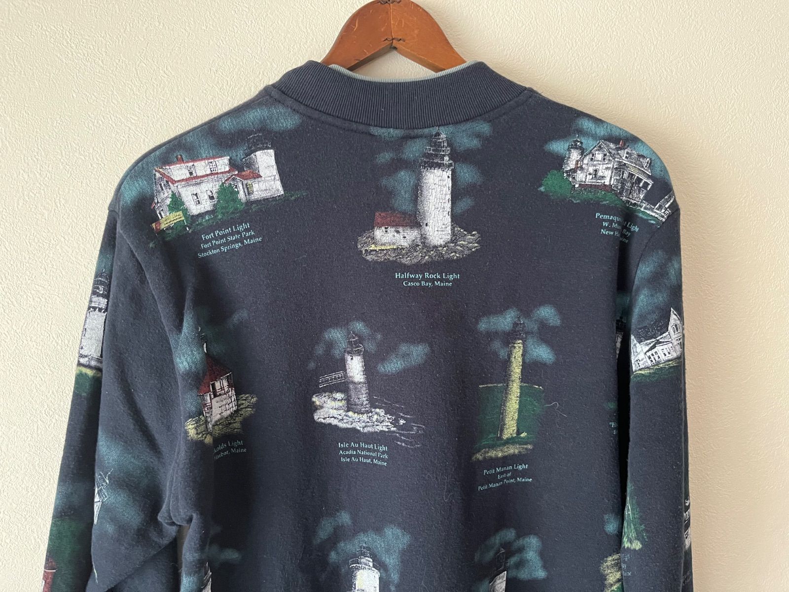 Art Sweat】USA製 90s Art Unlimited スウェットカーディガン - メルカリ