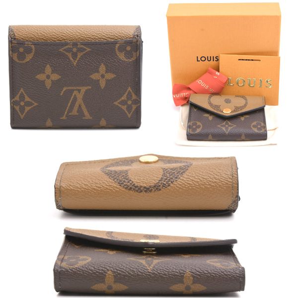 ルイヴィトン 財布 レディース ポルトフォイユ ゾエ モノグラムリバース 三つ折り コンパクトウォレット Louis Vuitton M80725