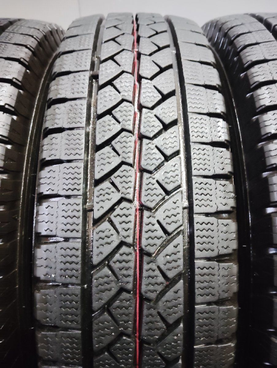 BS BRIDGESTONE BLIZZAK VL1 195/80R15 107/105L LT 15インチ スタッドレス 4本 19年製 バリ溝 ハイエース キャラバン等　(KTL064)