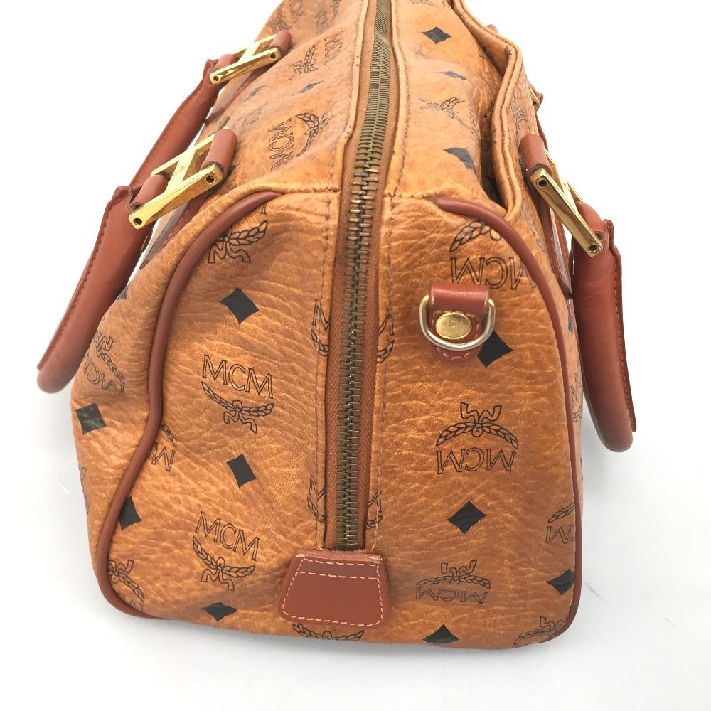 △△MCM エムシーエム ヴィセトス ミニボストンバッグ 2WAYバッグ