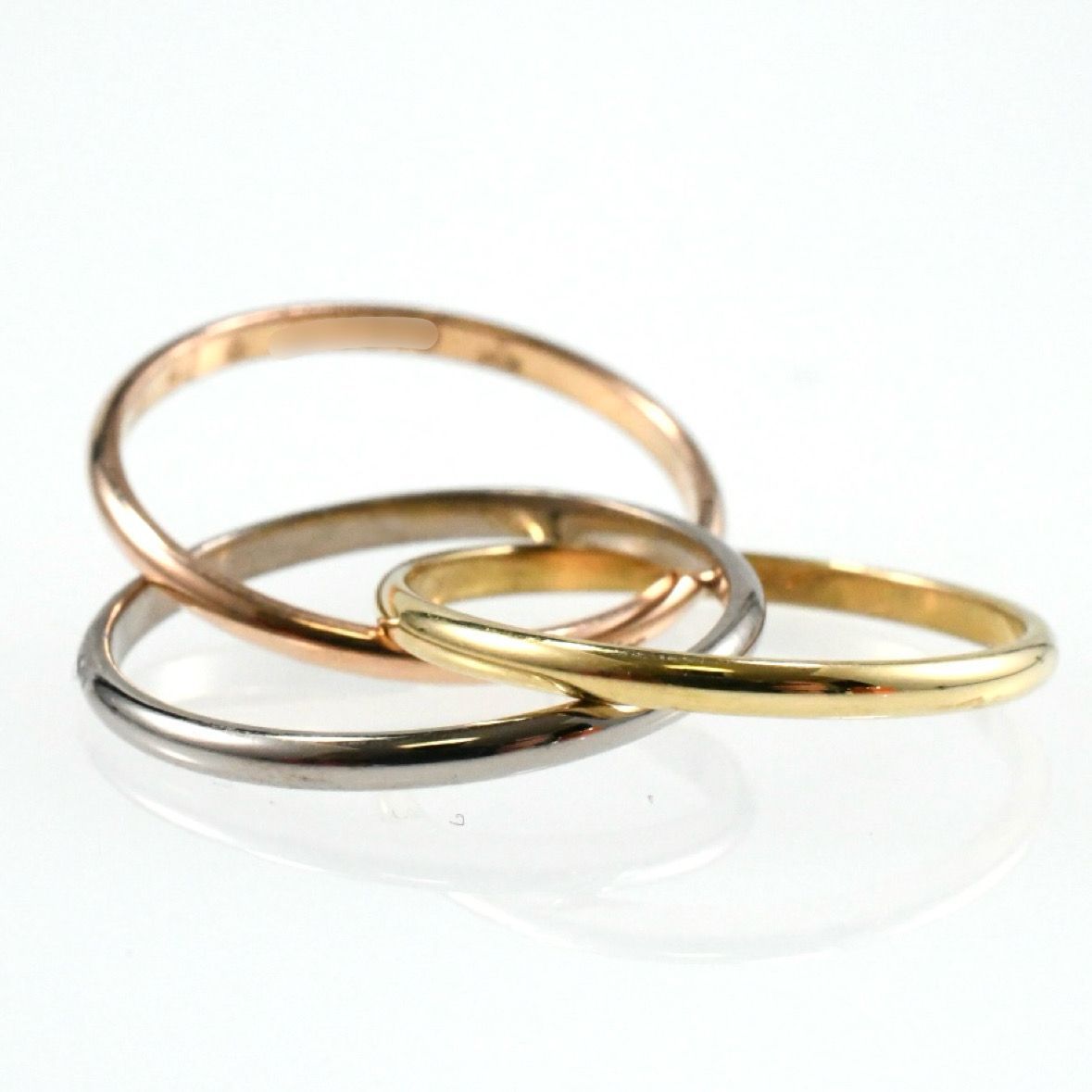 Cartier カルティエ トリニティリング XS スリーカラー K18 SIZE