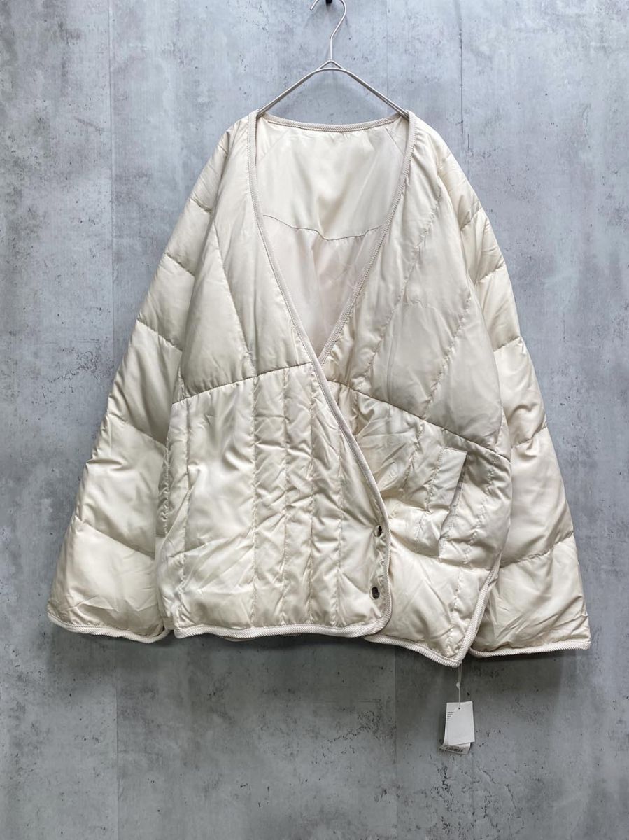 訳あり willfully ウィルフリー カシュクール ダウンジャケット オーバーサイズ sizeF|ベージュ ◆ ◎レディース