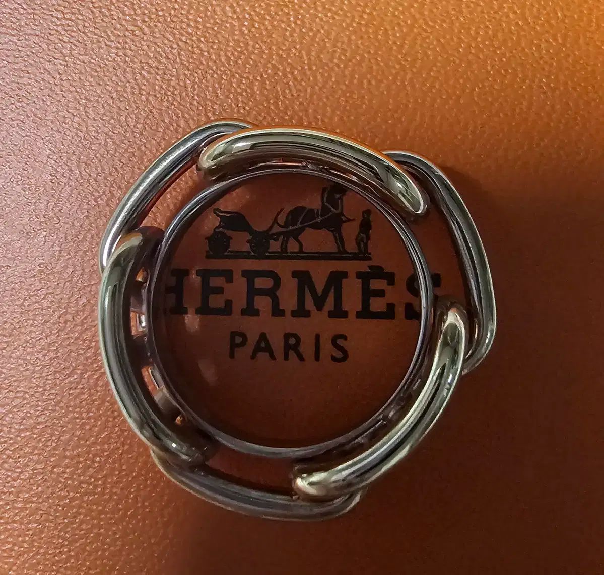 エルメス レガテ スカーフリング ローズゴールド