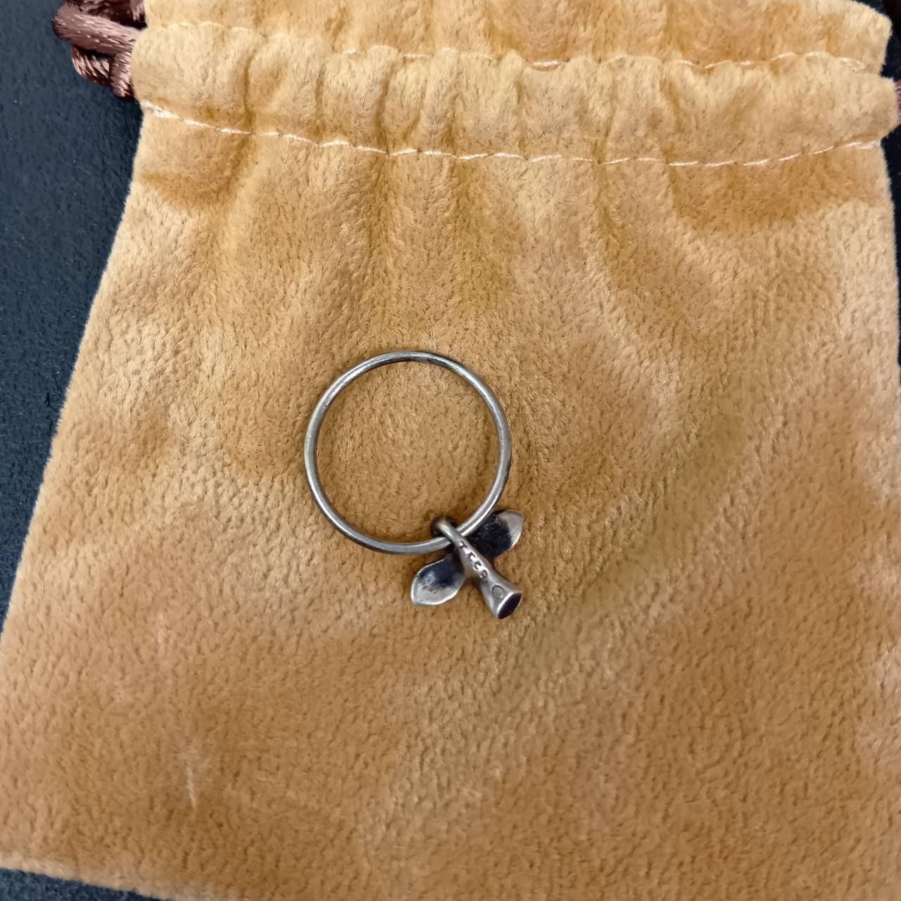 TIFFANY Ring　 ティファニーリング バードクロス SV925 TIFFANY&Co. ティファニー リング バードクロス 12.5号 K18YG