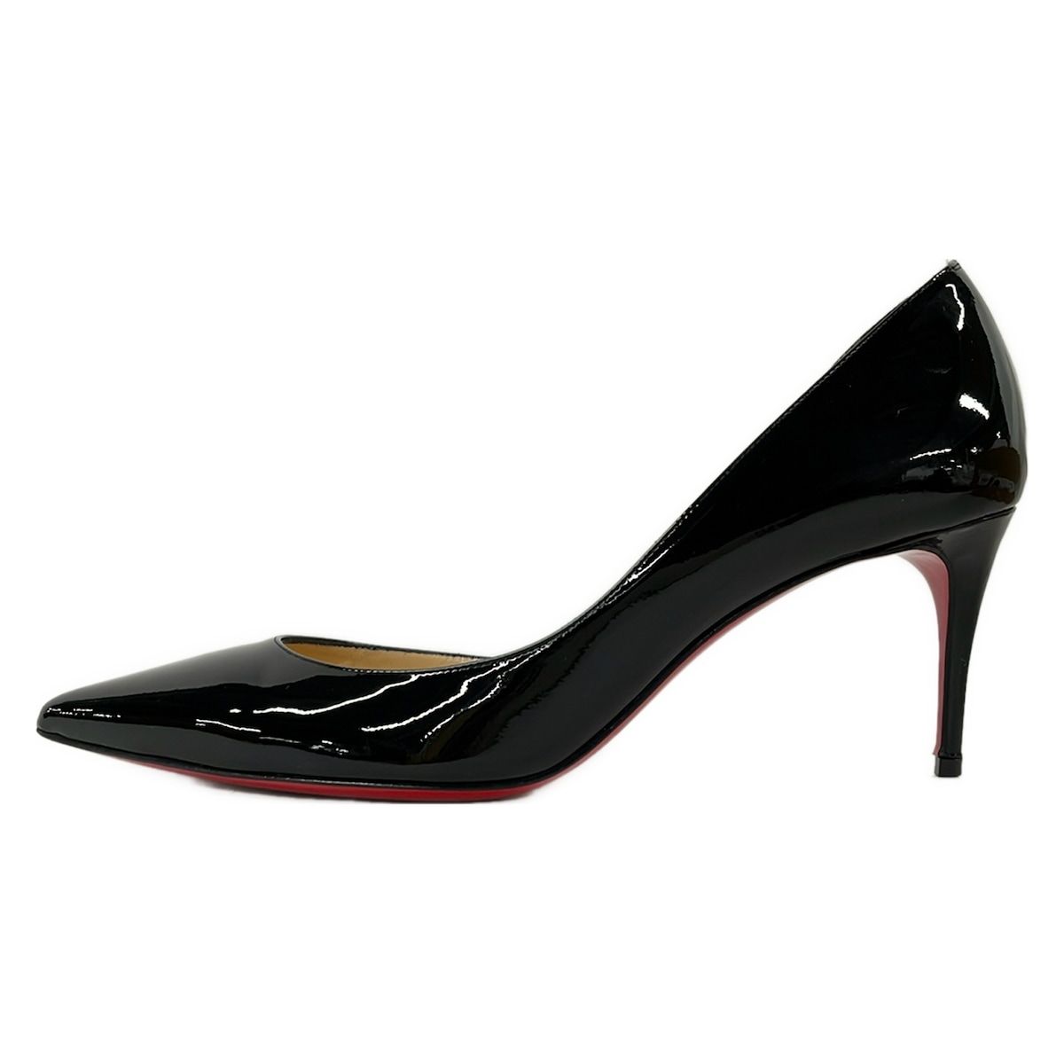 CHRISTIAN LOUBOUTIN クリスチャンルブタン パンプス 37 レディース - 黒 レザー