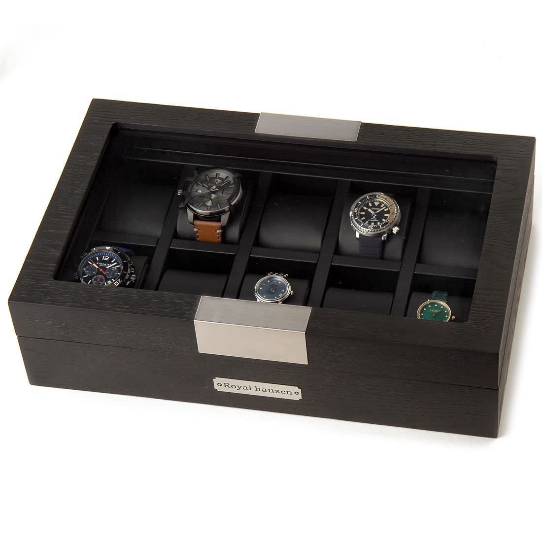 在庫セール】時計収納ケース 10本用 木製 ロイヤルハウゼン ウォッチ