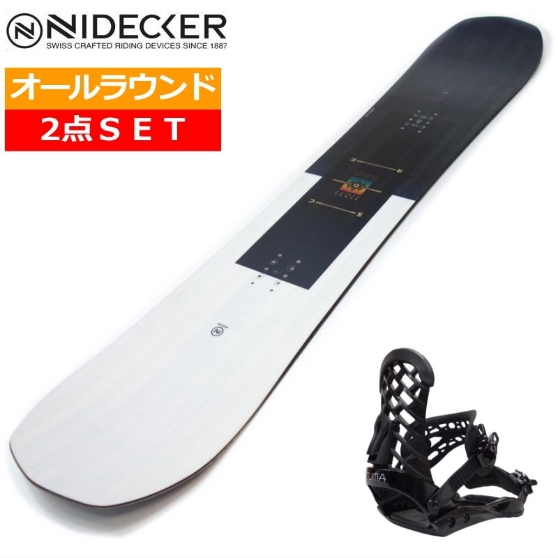 NIDECKER SCORE 156cm ZUMA オールラウンド 24-25 NIDECKER SCORE+ZMバインディング メンズ スノーボード2点