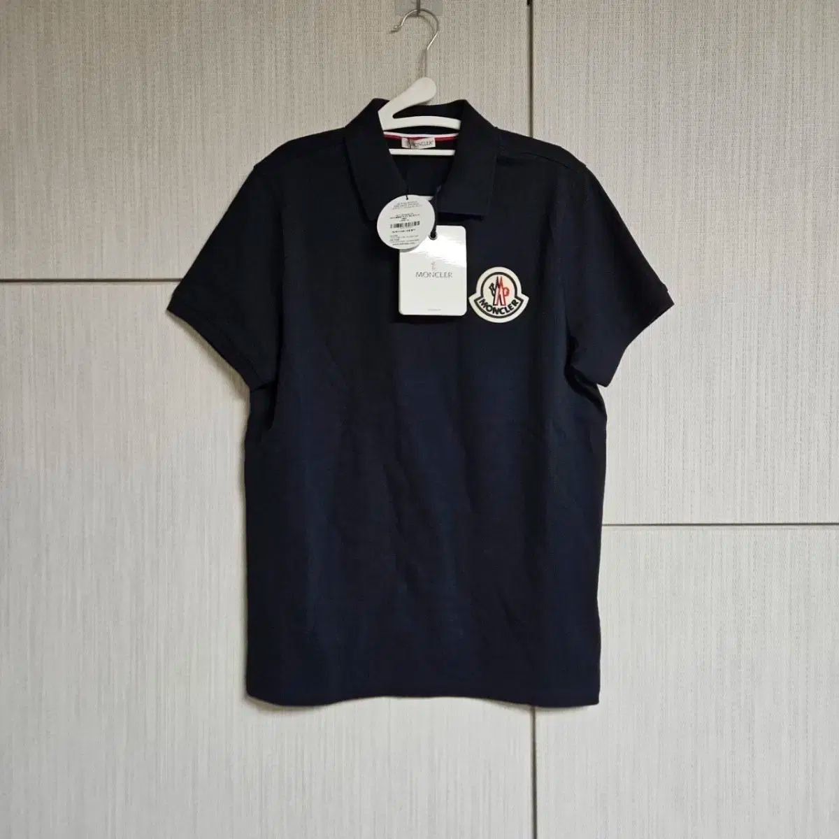 未使用 MONCLER(モンクレール) ビッグロゴ パッチ PK 半袖 M - メルカリ