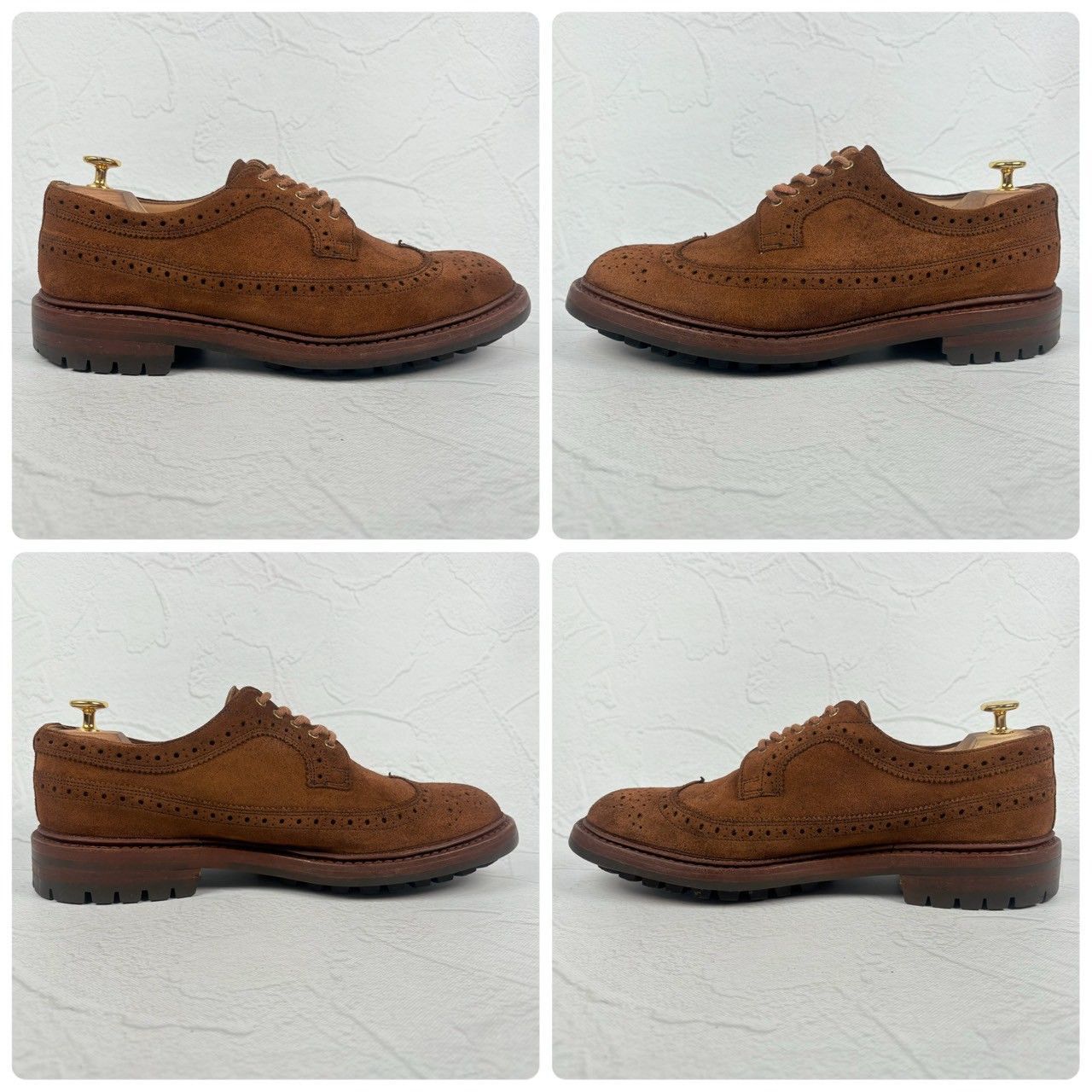 美品】Tricker's トリッカーズ Bourton バートン スエード 茶 8h 美品】Tricker's トリッカーズ Bourton バートン スエード 茶 8h