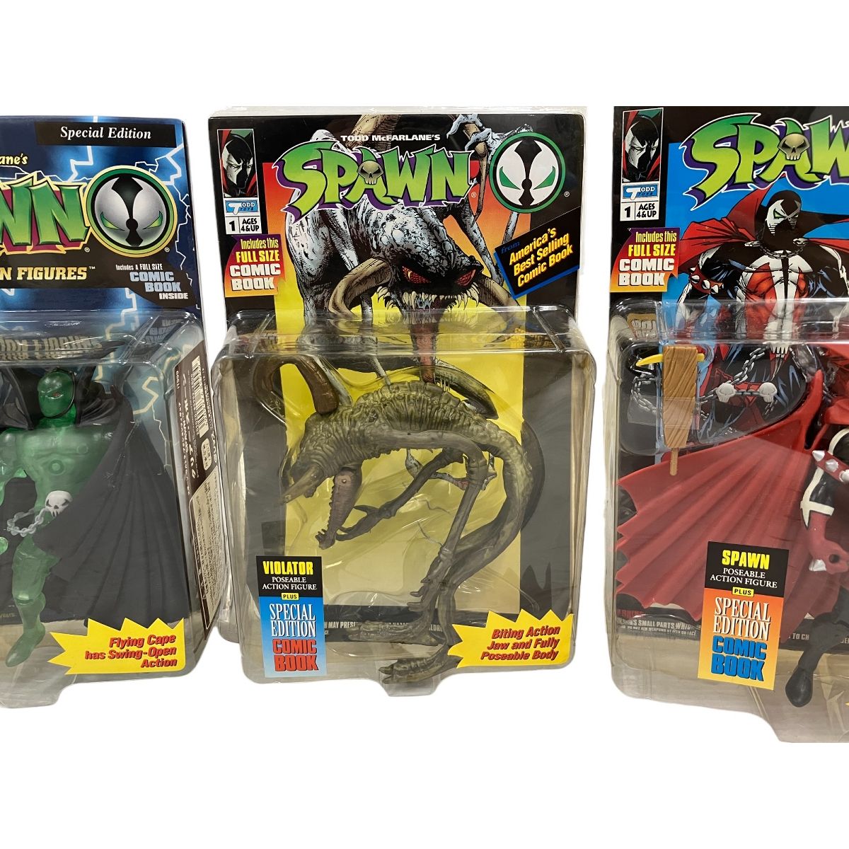 デッドストック★SPAWN レア物フィギュア 5点セット SPAWN フィギュア 5点セット おまとめ 平成玩具 スポーン 未使用