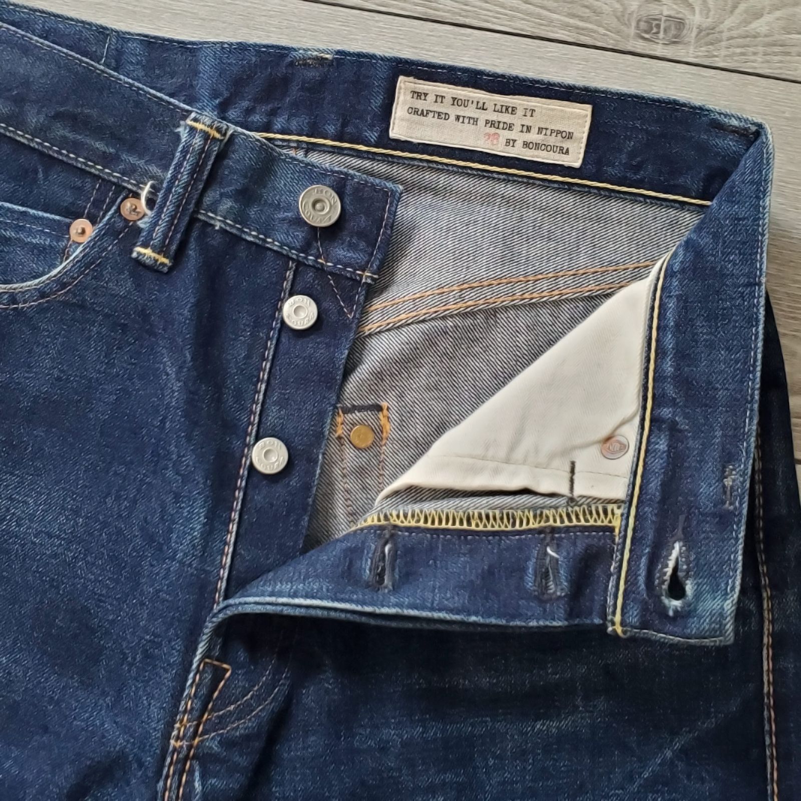 極美品】BONCOURA ボンクラ デニムベスト ワーク 38