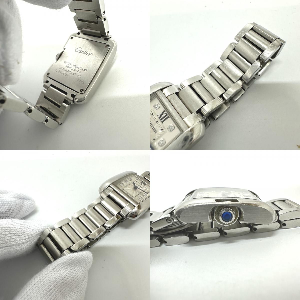 CARTIER カルティエ 腕時計 タンクアングレース W4TA0003 SS - メルカリ