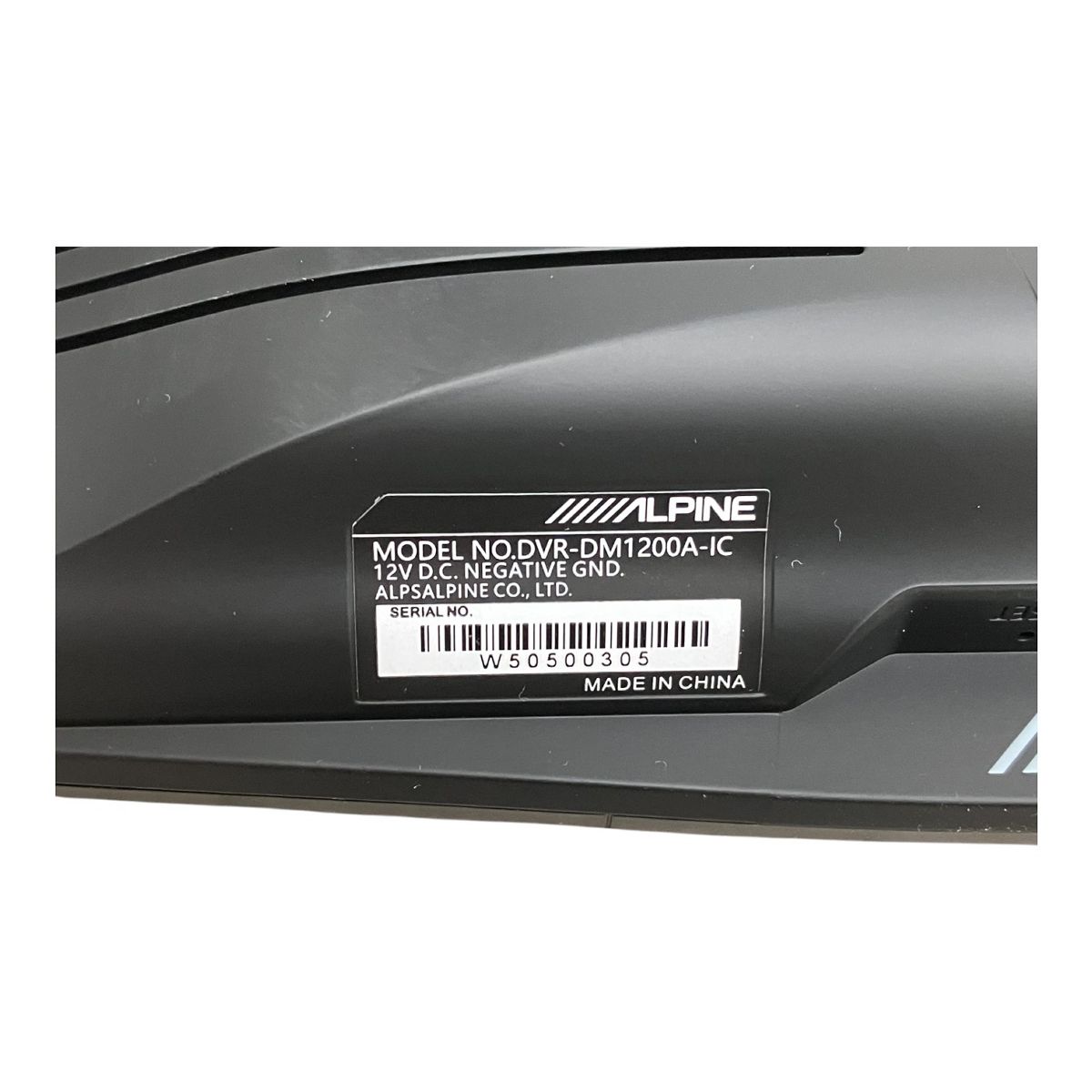 ALPINE DVR-DM1200A-IC ALPINE DVR-DM1200A-IC ドライブレコーダー 12